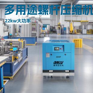 空气压缩机22kw30匹工业级自动喷涂气泵现货 惠州节能螺杆式