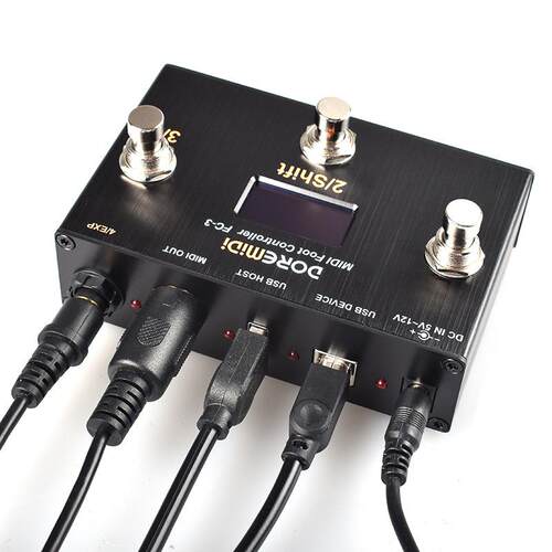 DOREMiDi 电子琴电吉他表情踏板脚踏踩钉 MIDI踏板控制器FC-3