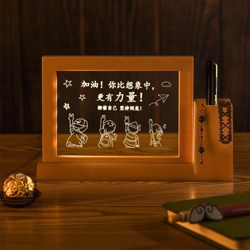 学习很苦坚持很酷摆件高考激励摆件自律学习摆件努力学习摆件夜灯