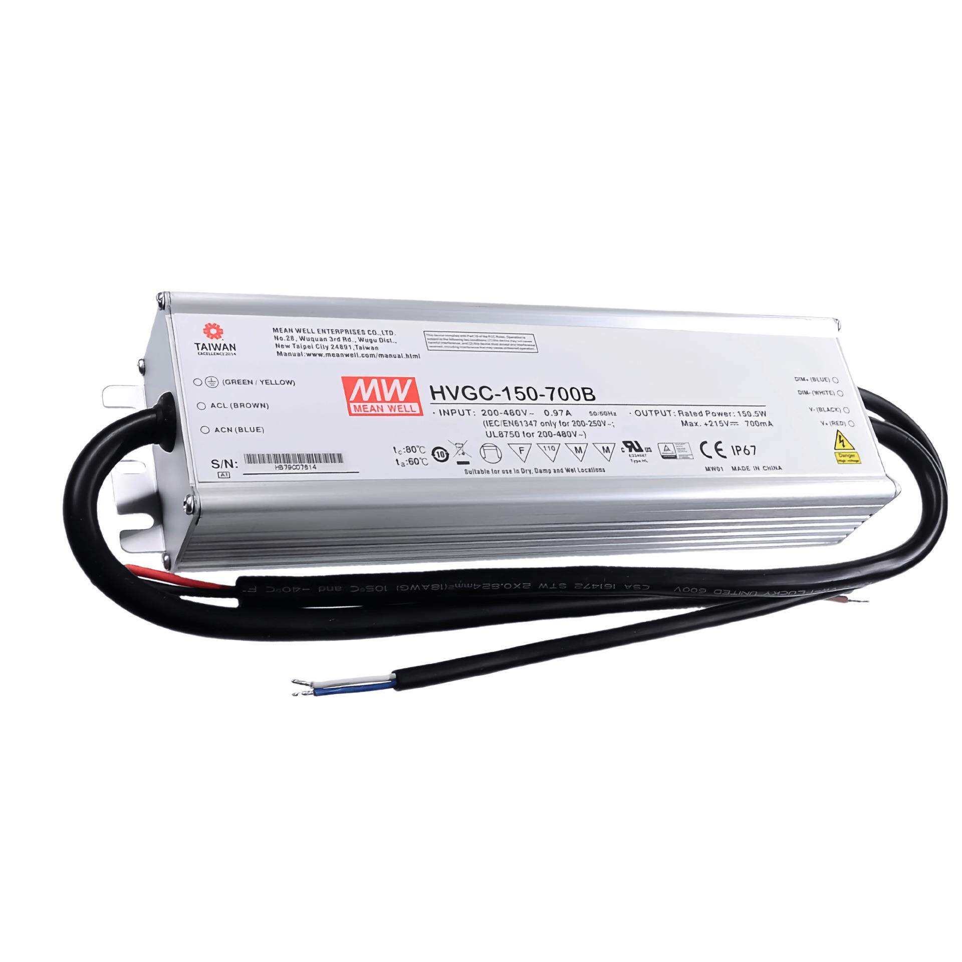 明纬电源 HVGC-150-1400B 380V输入MEANWELL开关电源防水