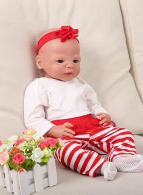 WW1511 54cm 21英寸硅胶重生娃娃 3D白胚彩绘仿真娃娃reborn baby