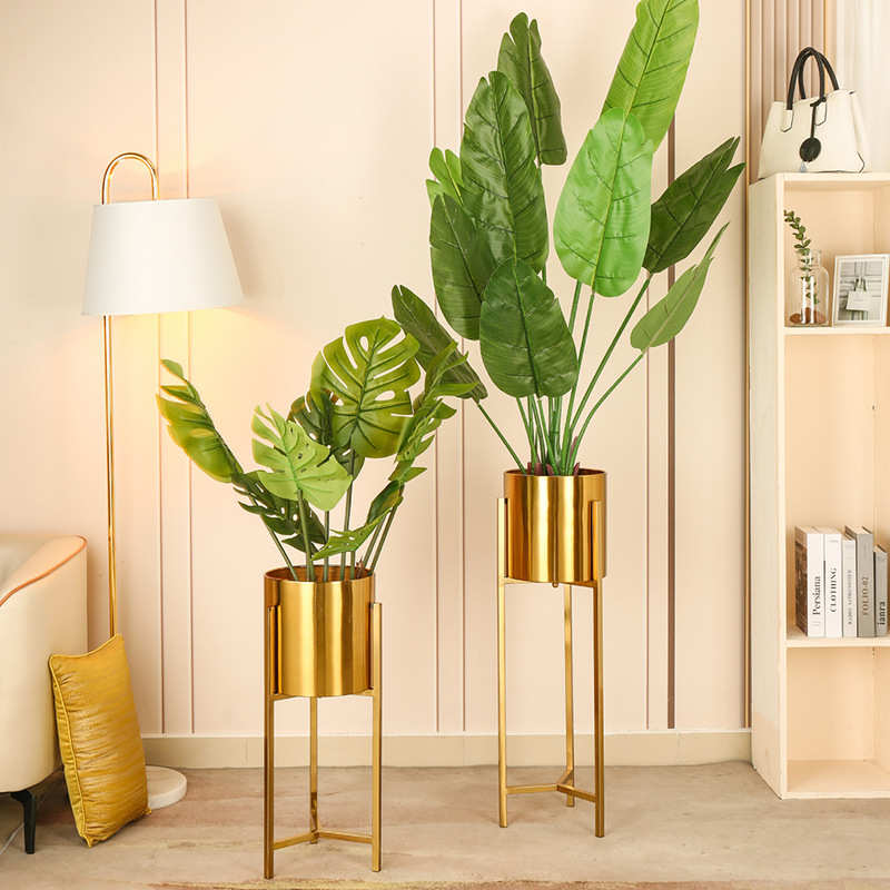 装饰品客厅花器摆件轻插花简约现货北欧风现代奢花架ins批发金属