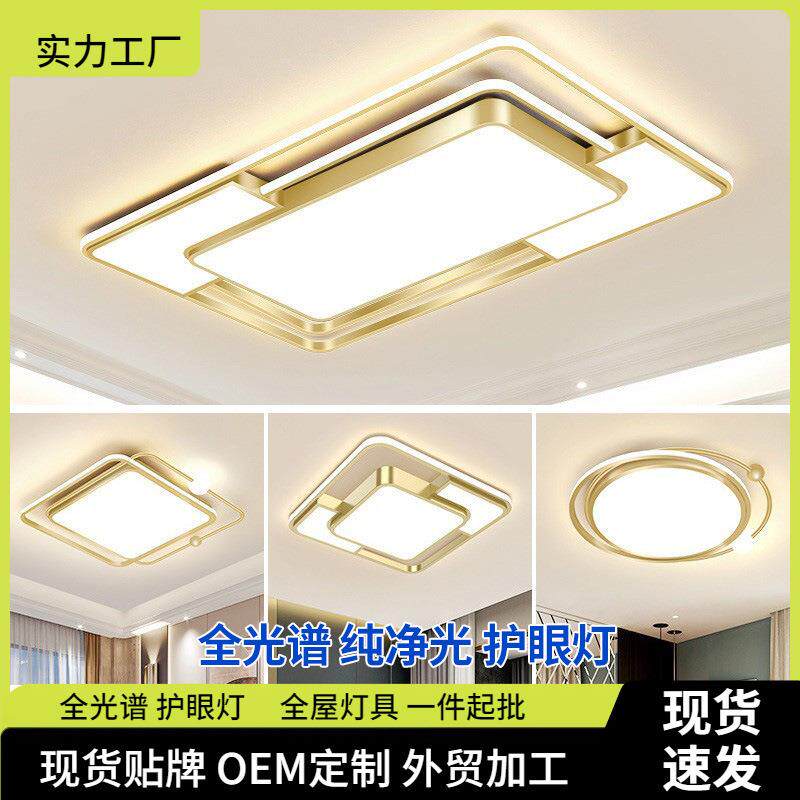 客厅主灯高级家居感led卧室吸顶灯简约大气中山灯饰全屋灯具