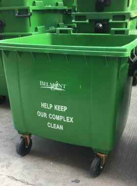 东厂家60L66塑料垃圾桶1100L耐莞压耐摔垃胶圾箱6垃圾分类箱手推