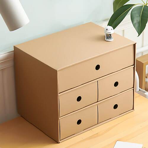 桌面文件柜纸质桌面收纳办公学生收纳盒自由组合多层抽屉文件收纳