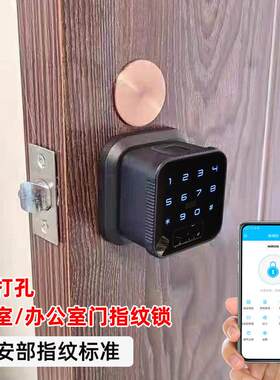木门指纹锁室内门卧室房间球形智能门锁家用办公室公寓圆形密码锁