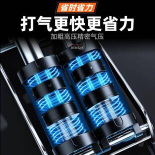 小车载打气压二代脚踏机汽车用打气筒高气轿车胎轮简胎脚踩加气泵
