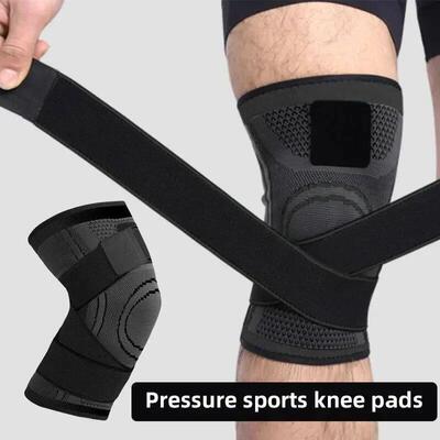 Band compression exercise, fitness knee pads, running, mount