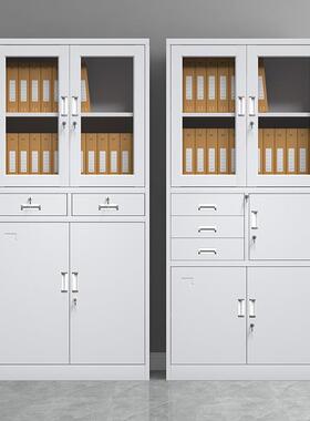 皮LC-02钢制文件办公室密码凭证档案柜资柜料柜铁储物柜带锁收纳