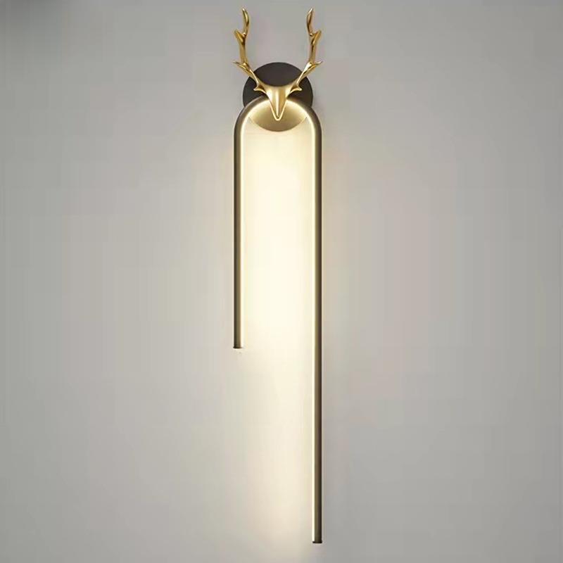 北欧创意现代简约鹿角壁灯 酒店客房卧室床头灯阳台过道装饰灯