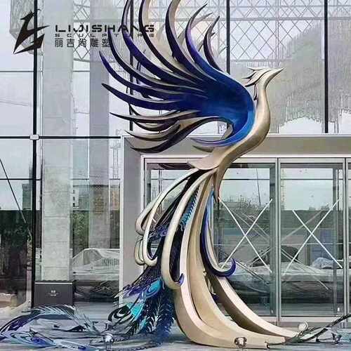 户外大型景观雕塑商场售楼处景观鲸鱼恐龙雕塑不锈钢雕塑来图制作