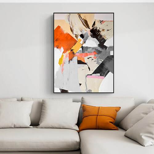 新款直销现代抽象装饰画 客厅简约风挂画玄关过道背景墙画样板间