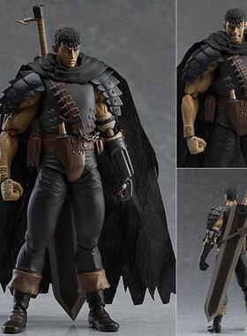 Berserk Guts Assembly PVC Action Figure Anime Black Swordsma