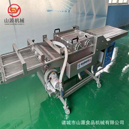 山源机械卡兹鸡排浸浆机 小黄鱼上浆机 面包虾带鱼段裹浆机