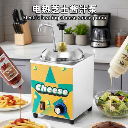 商用电热酱汁泵跨境热销芝士奶酪恒温器奶茶店果糖定量机器