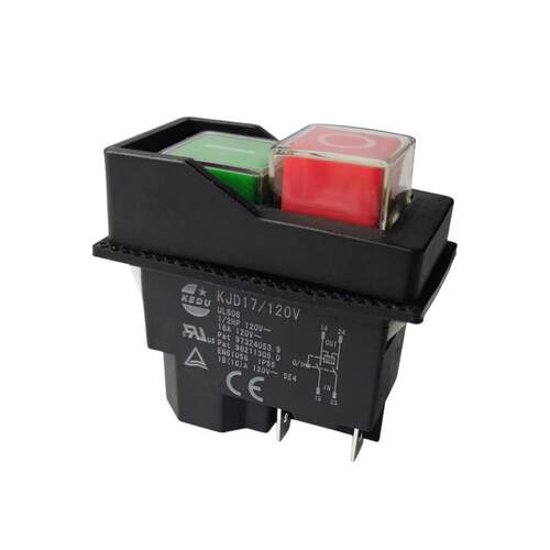 KEDU科都 KJD17电磁开关120V/4/5pin电动工具/磁力钻启动停止按钮