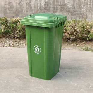 分类公园垃圾桶大号环卫240l塑料商用翻盖加厚开发商 垃圾桶小区