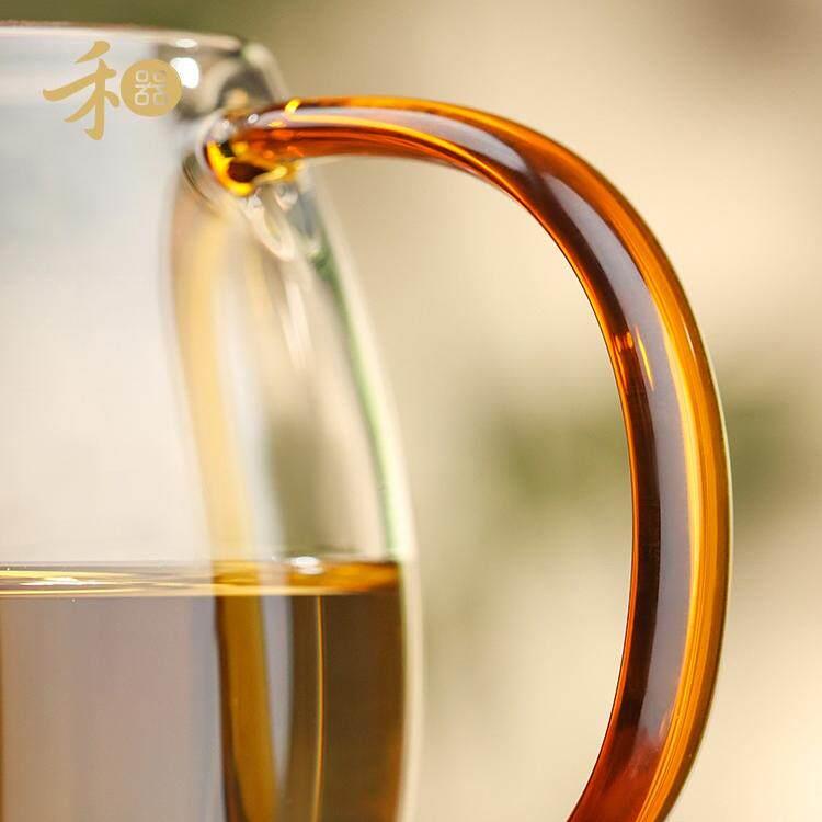 禾器玻璃公道杯大号澄然茶海420ml高档加厚玻璃泡茶公杯茶具套装