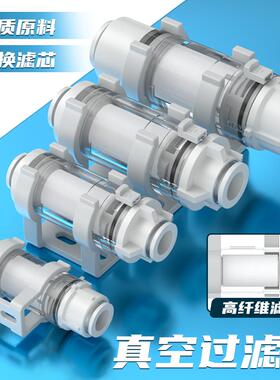 气动气管空气负压真空过滤器ZFC100-04B滤芯ZFC200-06B-08B-10B