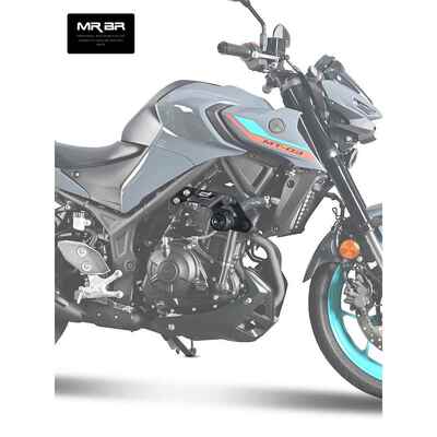 适用雅马哈MT03护杠保险杠MT-03防摔球竞技杠摩托车改装配件