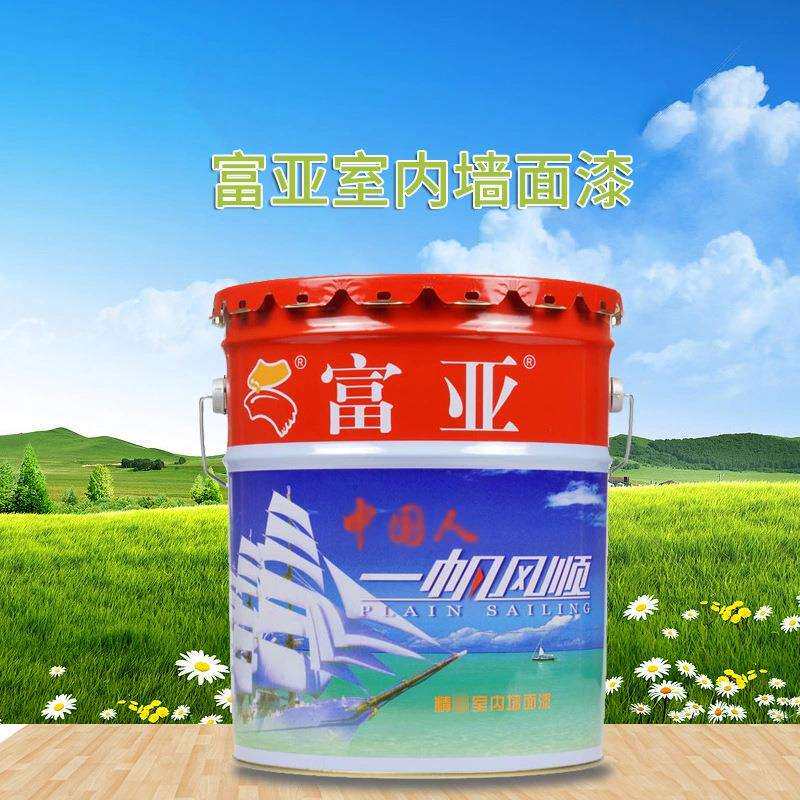 乳胶漆涂料富亚一帆风顺墙面漆21kg/桶白色室内环保水性漆