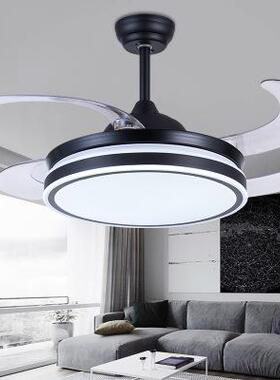 隐形风扇灯 现代简约餐厅客厅灯卧室吊扇灯家居超薄隐形吊灯led