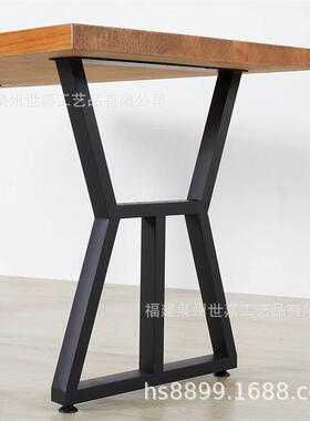 工业金属台腿28英寸x20英寸重型桌腿DIY餐桌家具台腿，铸铁台