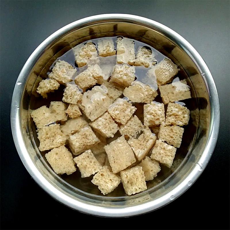烤麸干 干面 面筋丁颗粒凉皮手工干拌考夫制作上海风味四喜烤麸食
