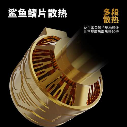 新款汽车led大灯锌合金260W高功率双铜管H7H4跨境热销led汽车大灯