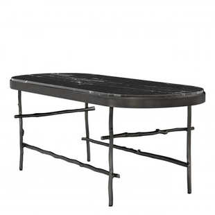 北欧风轻奢茶几客厅家用 简约现代大理石椭圆形茶几电视柜组合