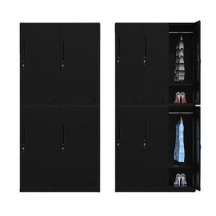 四门更衣柜员工柜宿舍钢制铁皮储物柜带锁健身房浴室六门换衣柜子