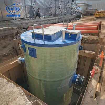 污埋水处理一体化泵站玻863璃钢地式智能泵成站套提升预制泵站