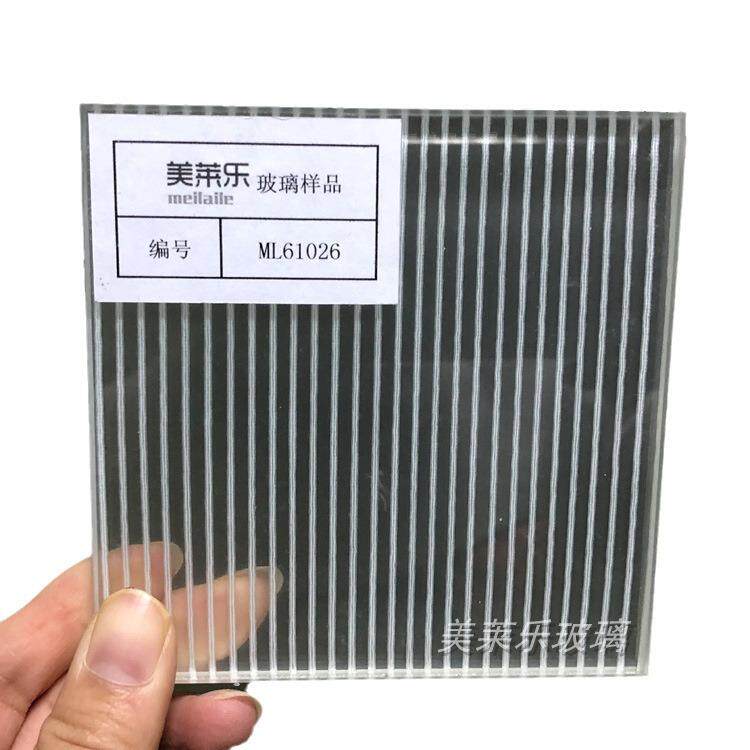 厂家供应艺术夹丝玻璃隔断屏风工艺夹娟玻璃加工广州
