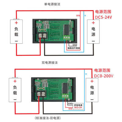 现货供应直流位10a功率智能显功率dc55数显24v量表计计三~高精度