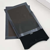 抹茶绿磨砂塑料袋平口袋防尘防水内包装 袋不干胶贴纸定制logo现货