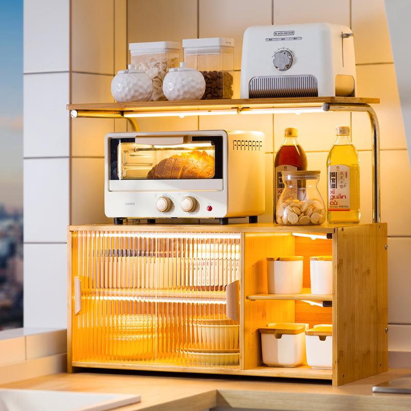 厨桌面餐边柜用房2251厨房储架物柜子台面碗柜置物收纳橱柜茶水边