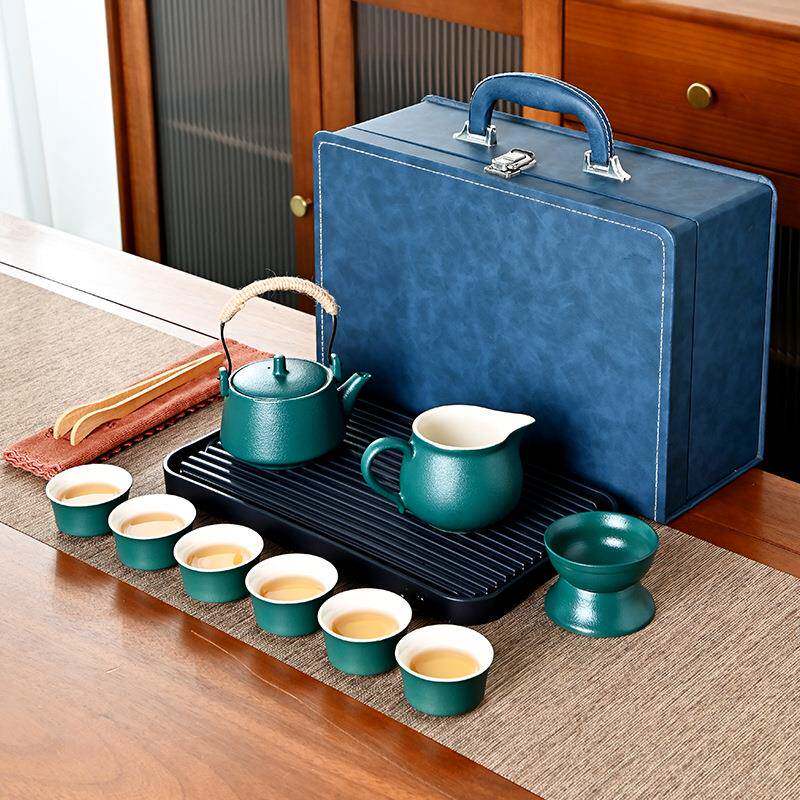 礼品套装户外便携式旅行茶具带茶盘礼盒银行公司活动伴手国潮风