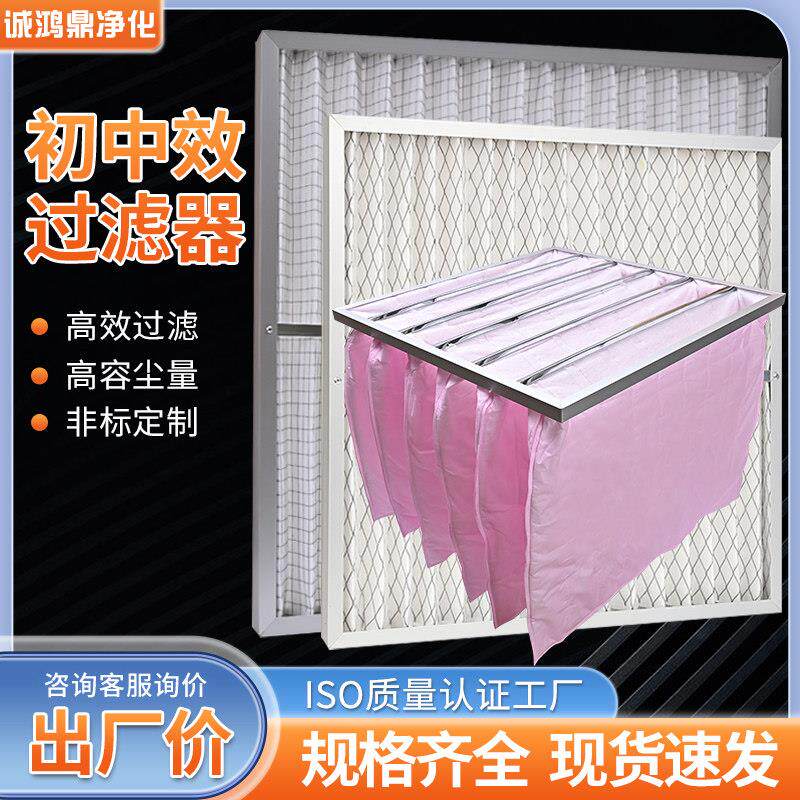 初效过滤器板式中效袋式工业G4中央空调送风口空气滤网除尘净化棉