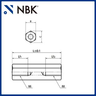 六角支柱 NBK SHB 螺丝螺钉机械零配件厂家直供 单侧外螺纹