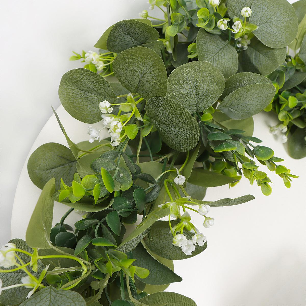 墙面挂饰仿真绿植尤加利藤条家居装饰空调管子遮丑藤蔓绿色植物