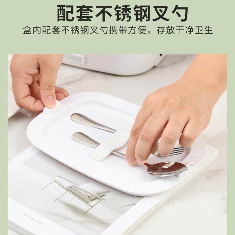 加热饭盒保便携式车家用载二一不锈钢电热温合饭盒A12上班族神器