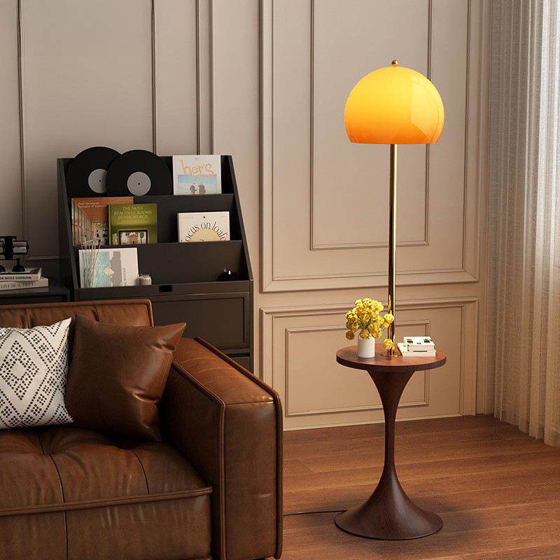 落地灯客厅沙发旁边轻奢创意置物架一体灯具书房led卧室氛围台灯