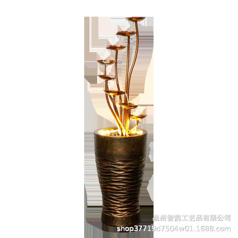 创意喷泉流水摆件流水生财家居装饰庭院客厅阳台店铺水景观装饰品