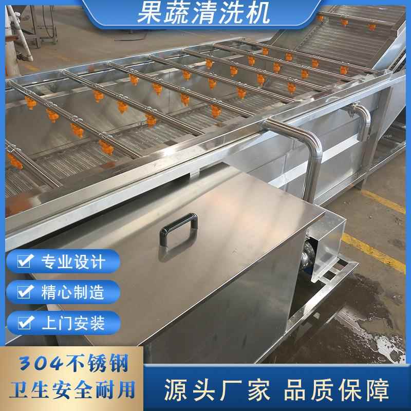 全自动圣女果玉米清洗机小白菜菠菜气泡清洗机果蔬连续式清洗设备