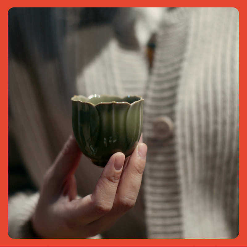 ▽|宋青书院|《耀州窑》莲花主人杯 茶杯 品茗杯 陶瓷青瓷茶具中,餐饮具,茶杯,淘宝优惠券,粉丝福利购,淘宝优惠卷