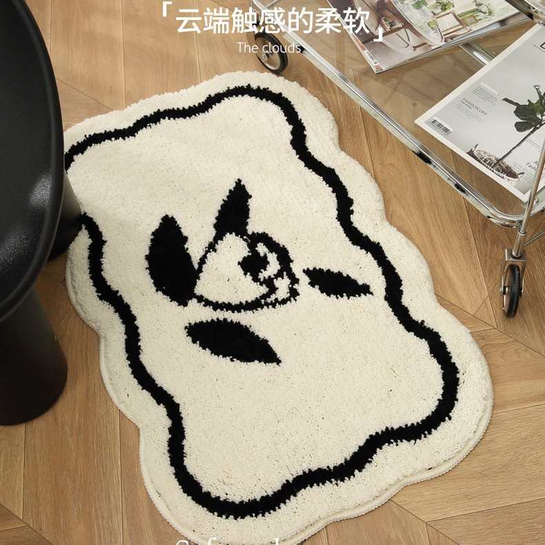 卫生间地垫吸水浴室门口入户速干脚垫拼接门垫防滑地毯洗手间垫子