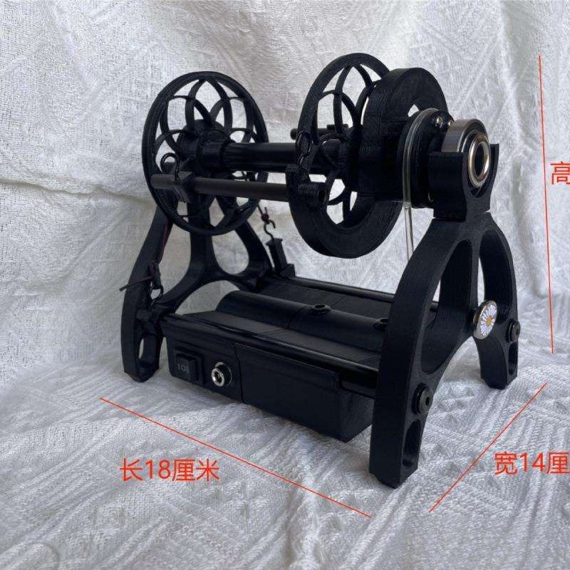 家用迷你电动小纺车免安装可调速12V纺织羊毛棉花单股线毛线