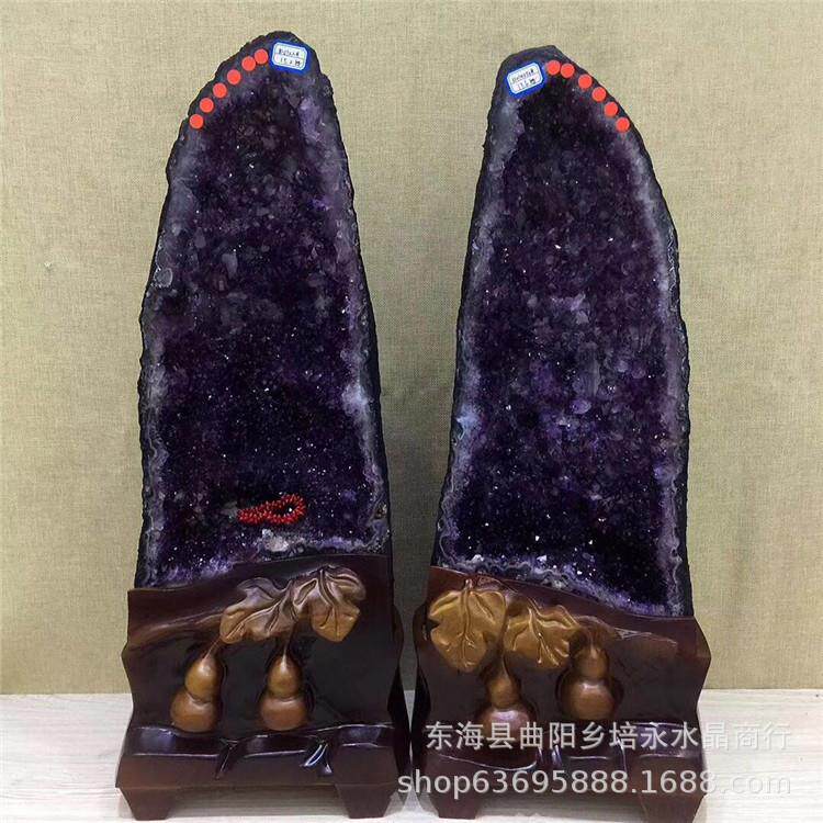 天然紫水晶洞摆件巴西紫晶洞摆件水晶洞摆件直销