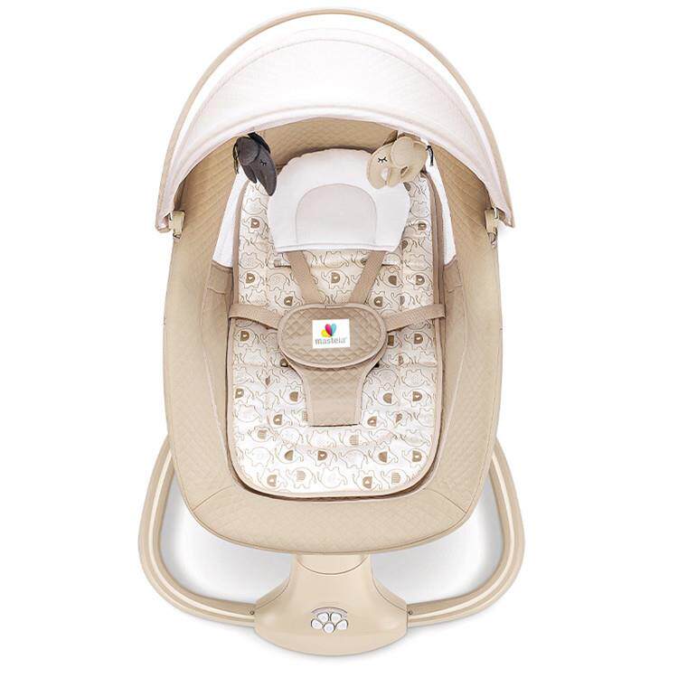 婴儿电动摇椅宝宝哄娃睡觉神器 加厚款新生儿0-3岁摇篮床儿童摇椅