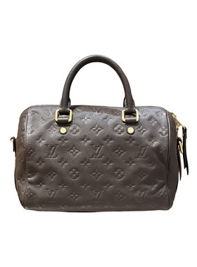 95新LV/路易威登Speedy25压纹牛皮手提斜挎包女款枕头包